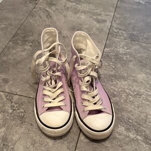 Lavender High-Top Sneakers